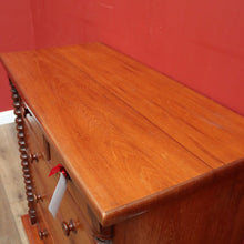 Load image into Gallery viewer, x SOLD Antique Australian Cedar Chest of Drawers, Full Cedar, Mother of Pearl to the Handles. B11907