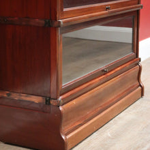 Load image into Gallery viewer, x SOLD Antique Solicitors Bookcase, Four Section Glass Door Bookcase Wernicke Barristers Bookcase. B11795