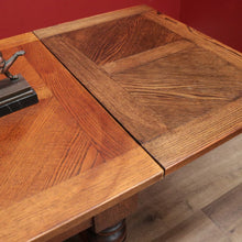 Load image into Gallery viewer, x SOLD Antique French Dining Table with Two Extension Leaves and Stretcher Base. B11818