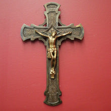 Load image into Gallery viewer, x SOLD Antique French Crucifix, Wall Hanging Christ on the Cross, Home Devotion Crucifix. B11607