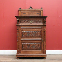 Load image into Gallery viewer, x SOLD Antique French Hall Cabinet or Drinks Cabinet, Cocktail Cupboard. Drawer and key. 11482