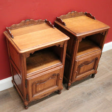 Load image into Gallery viewer, x SOLD Pair of Antique French Bedside Cabinets, Bedside Table or Lamp Tables, Side Tables. B11388