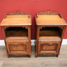Load image into Gallery viewer, x SOLD Pair of Antique French Bedside Cabinets, Bedside Table or Lamp Tables, Side Tables. B11388