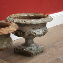Load image into Gallery viewer, x SOLD A Pair of Antique French Cast Iron Staircase Base Jardinière Planters or Pot planters. B11862