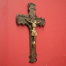 Load image into Gallery viewer, x SOLD Antique French Crucifix, Wall Hanging Christ on the Cross, Home Devotion Crucifix. B11607