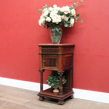 Load image into Gallery viewer, x SOLD Antique French rosewood and Marble Top Single Drawer Bedside Cabinet or Lamp Table B11996