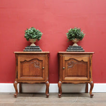 Load image into Gallery viewer, x SOLD Pair of Vintage French Bedside Cabinets, Lamp or Side Tables, a True Pair. B11799