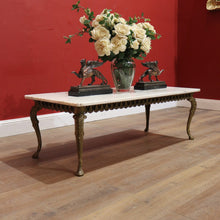 Load image into Gallery viewer, x SOLD 1960s Vintage Italian Marble and Brass Coffee Table, Rectangular in Shape. B11373