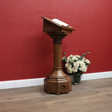 Load image into Gallery viewer, x SOLD A Large Antique French Oak Church Lectern, Pulpit, or Gothic Podium. B11997