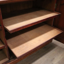 Load image into Gallery viewer, x SOLD Antique American Mahogany Shop Counter, Clerk's Cabinet now a TV Unit or Sideboard. B11791