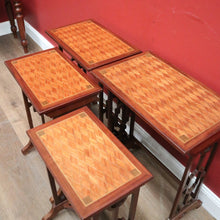 Load image into Gallery viewer, x SOLD Nesting Table, Nest of Table, Four Lamp or Side Table, Antique French Nest of Four Tables B11519