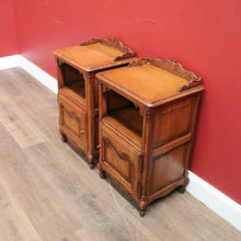 Load image into Gallery viewer, x SOLD Pair of Antique French Bedside Cabinets, Bedside Table or Lamp Tables, Side Tables. B11388