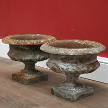 Load image into Gallery viewer, x SOLD A Pair of Antique French Cast Iron Staircase Base Jardinière Planters or Pot planters. B11862