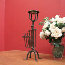 Load image into Gallery viewer, x SOLD Antique French Hand-Forged Magazine Rack with Ashtray, Magazine Holder. B11424