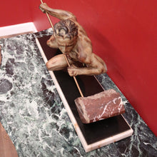 Load image into Gallery viewer, x SOLD Antique French Bronze and Marble Statue, Art Deco Sculpture, Guislain 1930s B11366