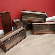 Load image into Gallery viewer, x SOLD Antique Solicitors Bookcase, Four Section Glass Door Bookcase Wernicke Barristers Bookcase. B11795