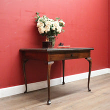 Load image into Gallery viewer, x SOLD Antique Australian Chess Table with Carved Timber Chess Pieces. Australian Maple. B11976