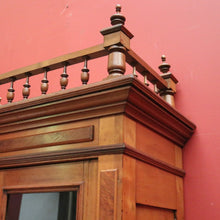 Load image into Gallery viewer, x SOLD Antique French Walnut Bookcase or Two-door China or Display Cabinet Cupboard. B11958
