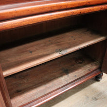 Load image into Gallery viewer, x SOLD Antique Australian Cedar Two-Height Bookcase or China Cabinet with Shield Doors. B11777