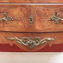 Load image into Gallery viewer, x SOLD Antique French Chest of Drawers, Marble Top Inlaid Two Drawer Hall Cabinet. B11332