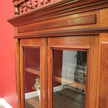 Load image into Gallery viewer, x SOLD Antique French Walnut Bookcase or Two-door China or Display Cabinet Cupboard. B11958