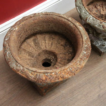 Load image into Gallery viewer, x SOLD A Pair of Antique French Cast Iron Staircase Base Jardinière Planters or Pot planters. B11862
