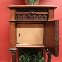 Load image into Gallery viewer, x SOLD Antique French rosewood and Marble Top Single Drawer Bedside Cabinet or Lamp Table B11996