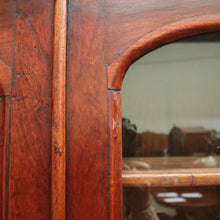 Load image into Gallery viewer, x SOLD Antique Australian Cedar Two-Height Bookcase or China Cabinet with Shield Doors. B11777