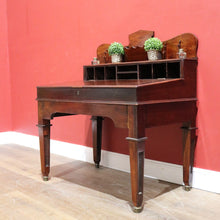 Load image into Gallery viewer, x SOLD Antique Australian Cedar Office Desk, Stationery Desk, Writing Slope Desk B11511