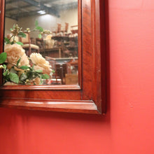 Load image into Gallery viewer, Antique English Mirror, Mahogany and Flame Mahogany Wall Mirror. B11296