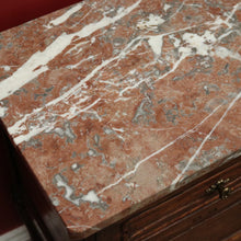 Load image into Gallery viewer, x SOLD Antique French Hall Cabinet, Lamp Table or Bedside Cabinet, Oak and Marble c1880. B11968