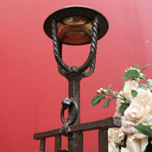 Load image into Gallery viewer, x SOLD Antique French Hand-Forged Magazine Rack with Ashtray, Magazine Holder. B11424