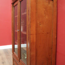Load image into Gallery viewer, x SOLD Antique French Walnut Bookcase or Two-door China or Display Cabinet Cupboard. B11958