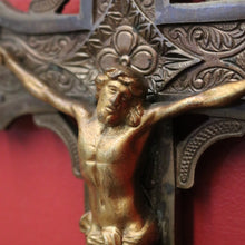 Load image into Gallery viewer, x SOLD Antique French Crucifix, Wall Hanging Christ on the Cross, Home Devotion Crucifix. B11607