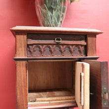 Load image into Gallery viewer, x SOLD Antique French rosewood and Marble Top Single Drawer Bedside Cabinet or Lamp Table B11996