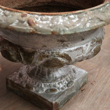 Load image into Gallery viewer, x SOLD A Pair of Antique French Cast Iron Staircase Base Jardinière Planters or Pot planters. B11862