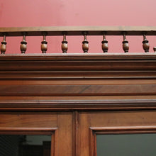 Load image into Gallery viewer, x SOLD Antique French Walnut Bookcase or Two-door China or Display Cabinet Cupboard. B11958
