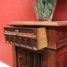 Load image into Gallery viewer, Antique French rosewood and Marble Top Single Drawer Bedside Cabinet or Lamp Table B11996
