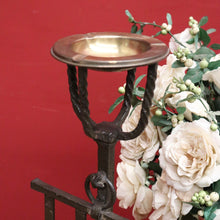 Load image into Gallery viewer, x SOLD Antique French Hand-Forged Magazine Rack with Ashtray, Magazine Holder. B11424