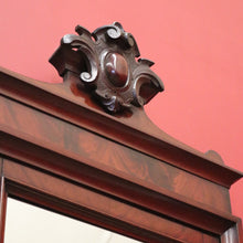 Load image into Gallery viewer, Antique English Mirror, Mahogany and Flame Mahogany Wall Mirror. B11296