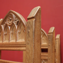 Load image into Gallery viewer, x SOLD Set of Six Antique Dining Chairs or Kitchen Chairs, Carved Gothic Detail. B11512