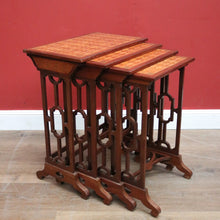 Load image into Gallery viewer, x SOLD Nesting Table, Nest of Table, Four Lamp or Side Table, Antique French Nest of Four Tables B11519