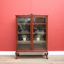 Load image into Gallery viewer, x SOLD Antique Bell Bros, Australian Cedar Two-Door China Cabinet or Display Cupboard. B11759