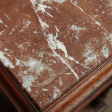 Load image into Gallery viewer, x SOLD Antique French rosewood and Marble Top Single Drawer Bedside Cabinet or Lamp Table B11996