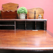 Load image into Gallery viewer, x SOLD Antique Australian Cedar Office Desk, Stationery Desk, Writing Slope Desk B11511