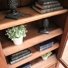 Load image into Gallery viewer, x SOLD Antique French Walnut Bookcase or Two-door China or Display Cabinet Cupboard. B11958