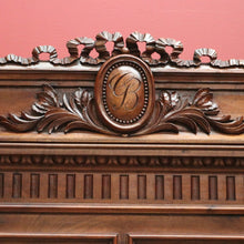 Load image into Gallery viewer, x SOLD Antique French Walnut Double Bed, including Side Rails, Slats, Headboard, and Foot. B11533