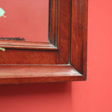 Load image into Gallery viewer, Antique English Mirror, Mahogany and Flame Mahogany Wall Mirror. B11296