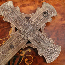 Load image into Gallery viewer, x SOLD Antique French Crucifix, Wall Hanging Christ on the Cross, Home Devotion Crucifix. B11607