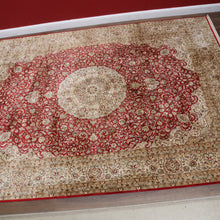 Load image into Gallery viewer, Large Handmade Hali Silk Kashan Rug by Hali Exclusive Handmade Rugs. B13131